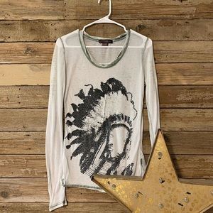 Rhinestone Indian Headdress Top